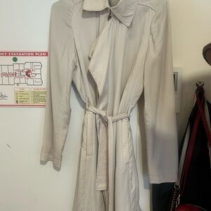 Aritzia Light Beige Trench Coat